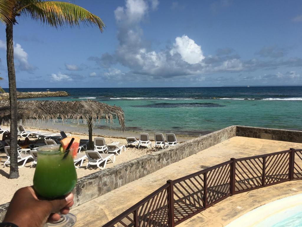 Studio Vue Mer Piscine Plage Kaz Punch Manganao Chez Julie Saint-Francois  Zewnętrze zdjęcie